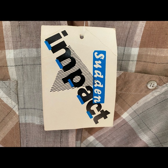 NWT Vintage Plaid Long Sleeve Top - Picture 4 of 4